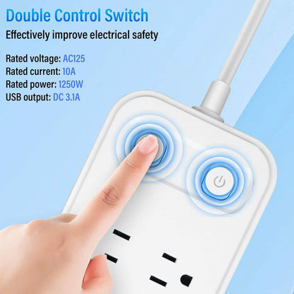 Power Strip with Surge Protector Extension Cord