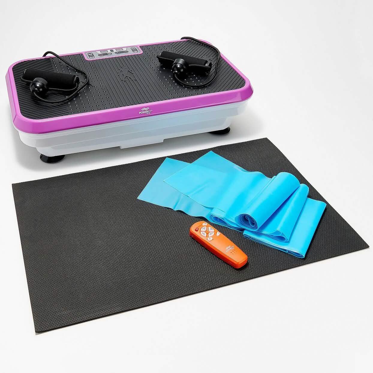 PowerFit Elite Vibration Platform with Exercise Bands and Mat (Refurbished)