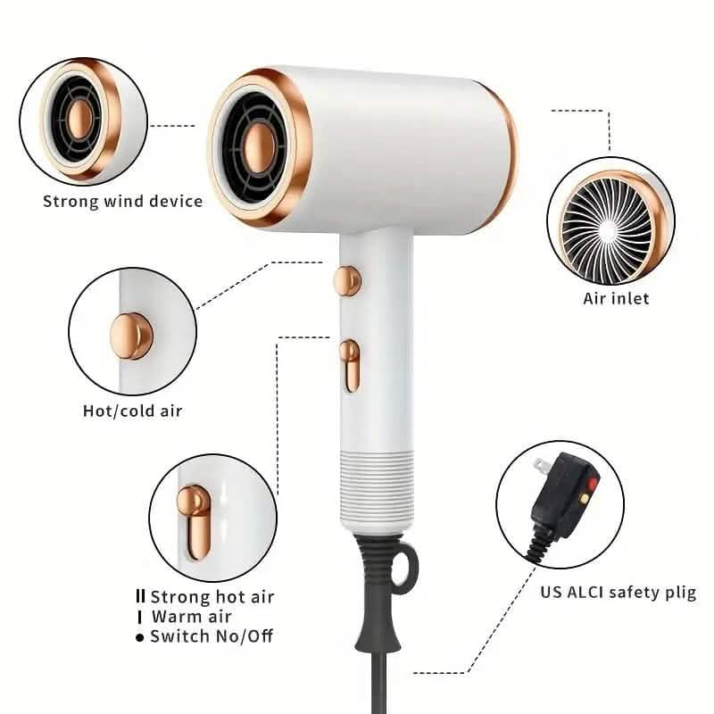 Powerful Ionic Hair Dryer with Diffuser