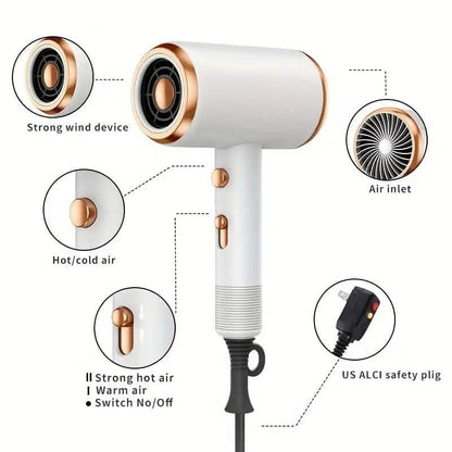 Powerful Ionic Hair Dryer with Diffuser