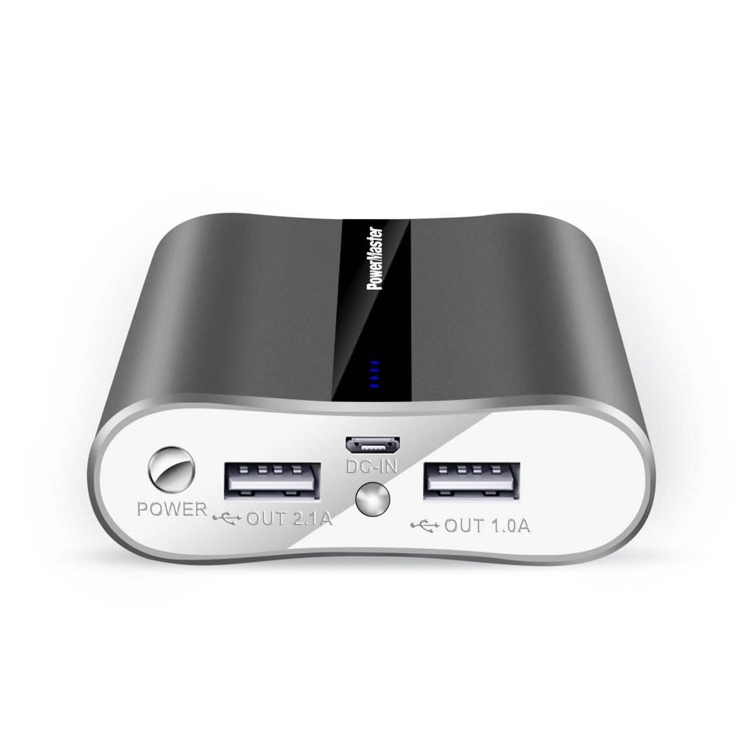 Powermaster 12000mAh Portable Charger with Dual USB Ports 3.1A Output