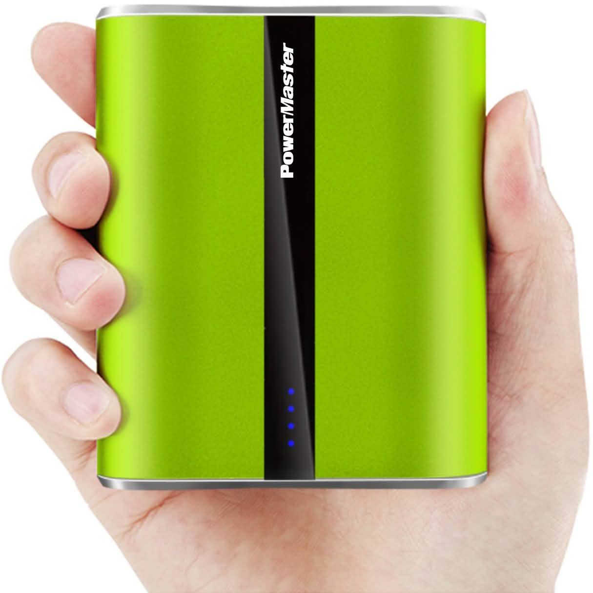 Powermaster 12000mAh Portable Charger with Dual USB Ports 3.1A Output