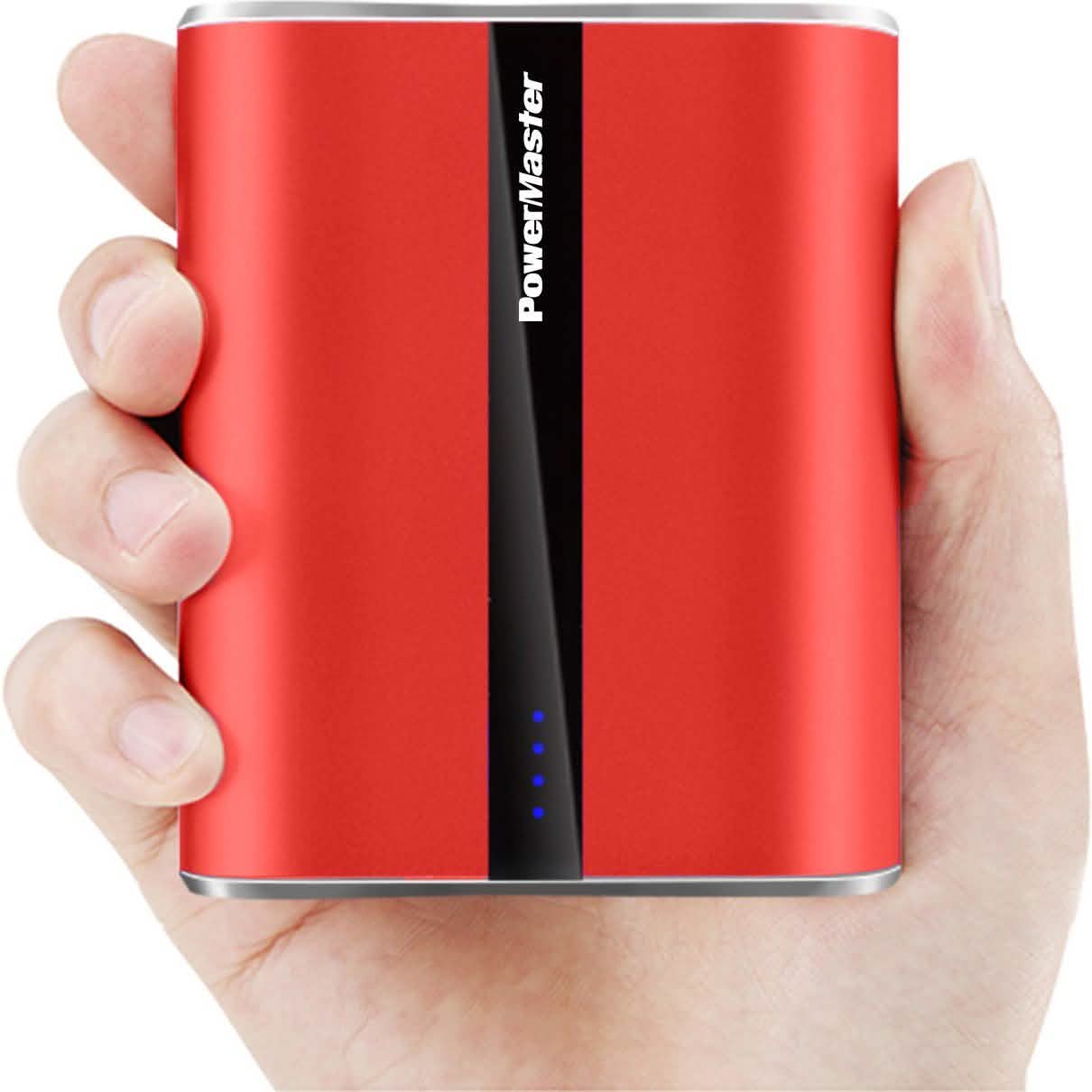 Powermaster 12000mAh Portable Charger with Dual USB Ports 3.1A Output