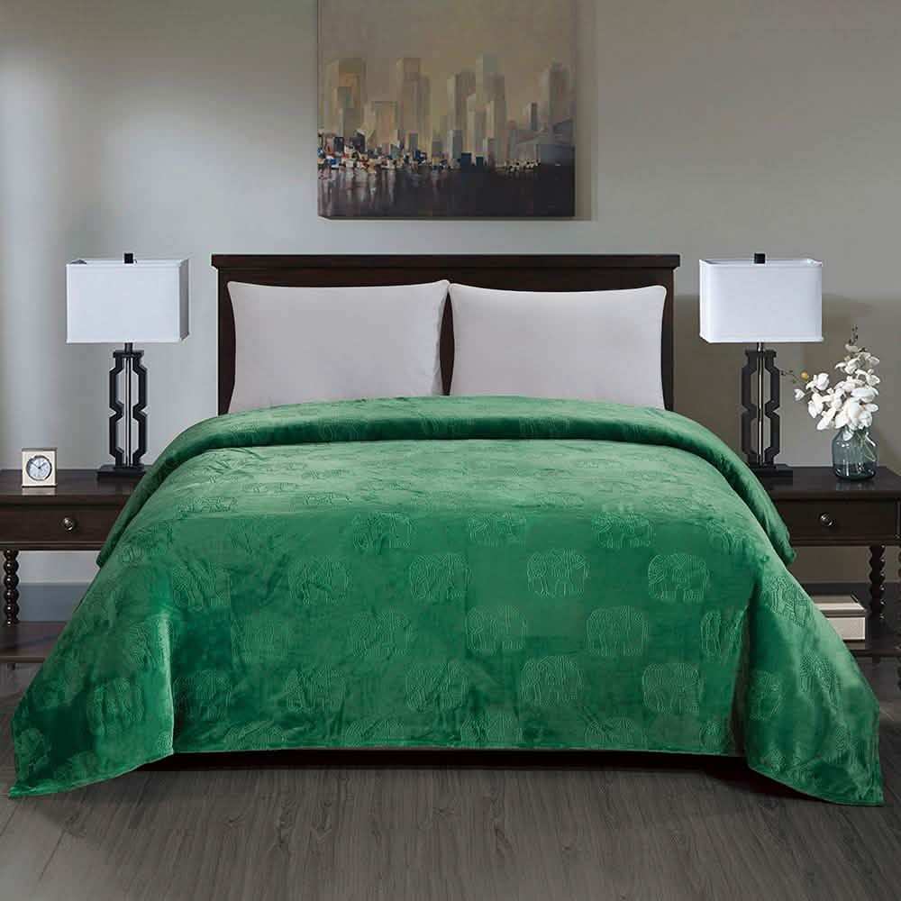 Premium Flannel Fleece Elephant Design Blanket