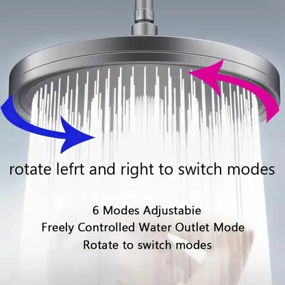 Premium High-pressure Shower Head - Top Spray, Wide Coverage, Lotus Design