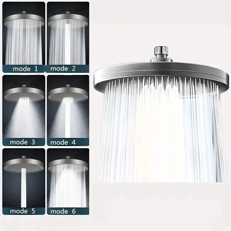 Premium High-pressure Shower Head - Top Spray, Wide Coverage, Lotus Design