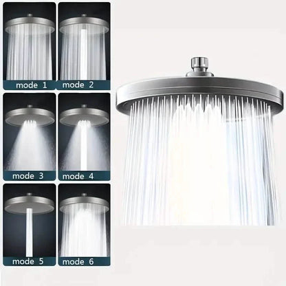 Premium High-pressure Shower Head - Top Spray, Wide Coverage, Lotus Design