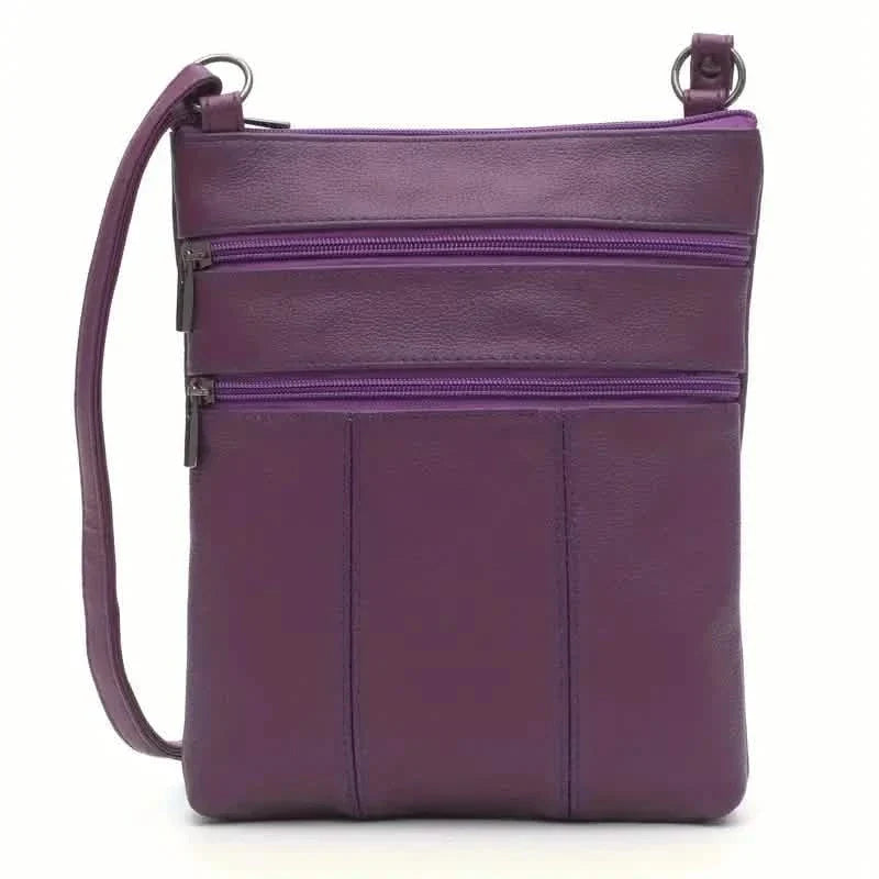 Premium Leather Organizer Purse Women's Handbag Travel Bag