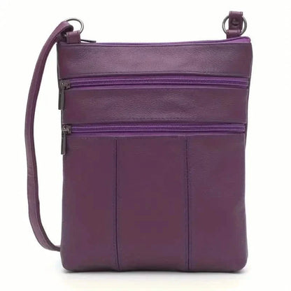 Premium Leather Organizer Purse Women's Handbag Travel Bag