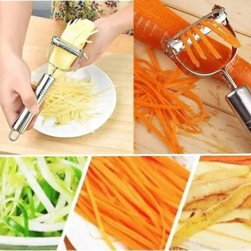 Premium Stainless Steel Vegetable Grater & Peeler