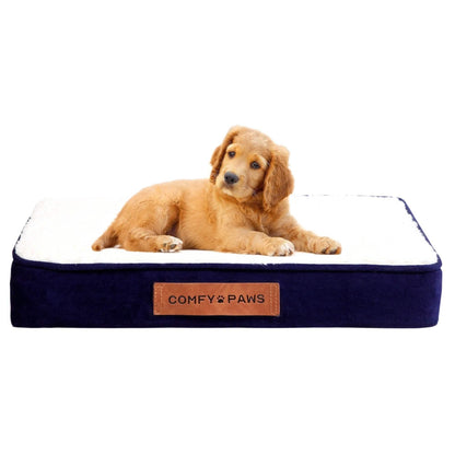 Premium Suede Velvet Orthopedic Dog Bed