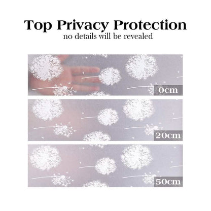 Privacy Window Film Sun Blocking Non-Adhesive Anti UV Window Sticker - Assorted Styles