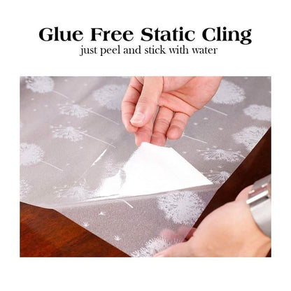 Privacy Window Film Sun Blocking Non-Adhesive Anti UV Window Sticker - Assorted Styles