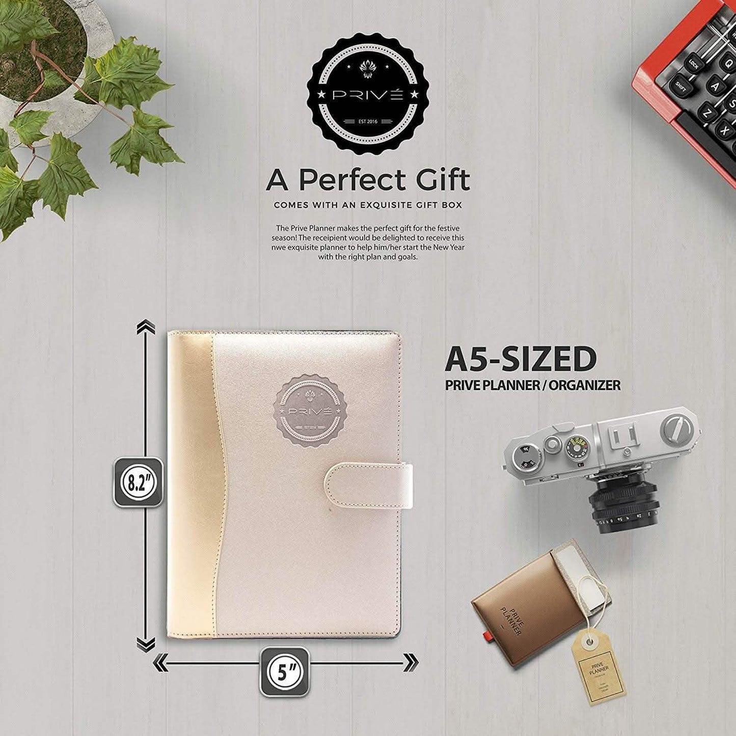 Priv√© Planner: Daily Planner, Calendar, Journal, and Organizer