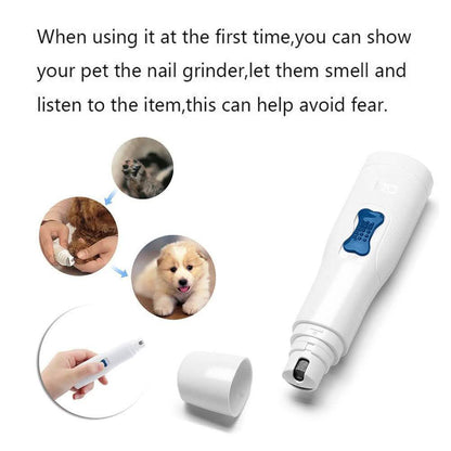 Pro Pet Dog Cat Nail Trimmer Grooming Tool Grinder Electric Clipper Kit