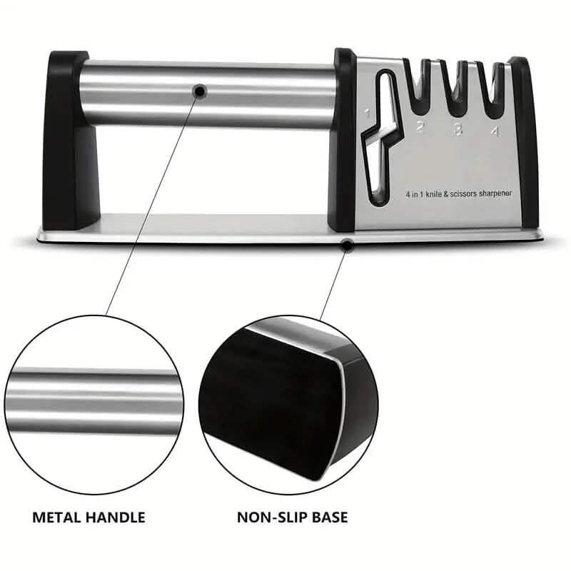 Professional 4-Stage Knife Sharpener Tool
