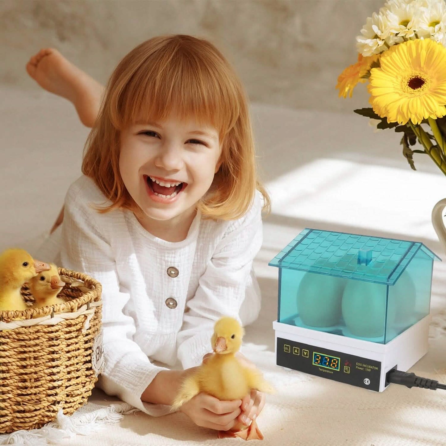 Professional Poultry Hatcher with Digital Display Automatic Temperature Humidity