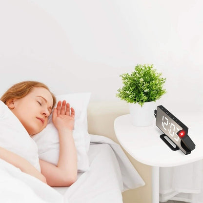 Projection Alarm Clock LED Digital Alarm Clock with Dual Alarms Snooze