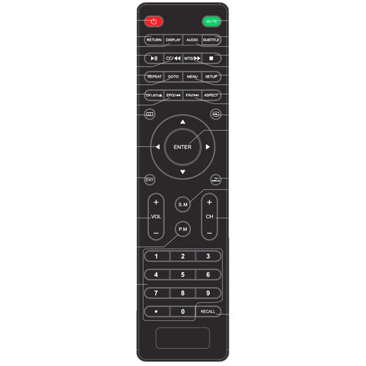 Proscan PLCDV3247AREM TV/DVD Remote Control