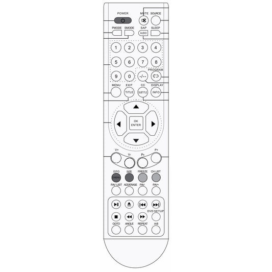 Proscan PLEDV1520ABrem TV/DVD Remote Control