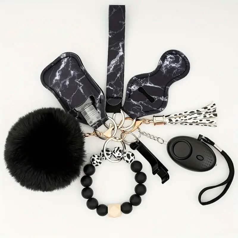 9-Piece: Protection Safety Keychain Set