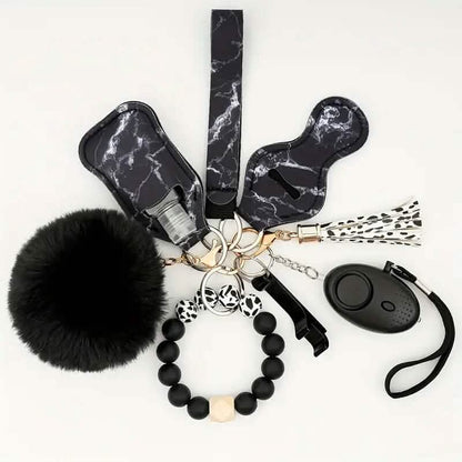 9-Piece: Protection Safety Keychain Set