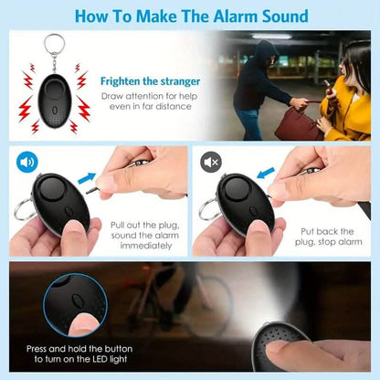 9-Piece: Protection Safety Keychain Set