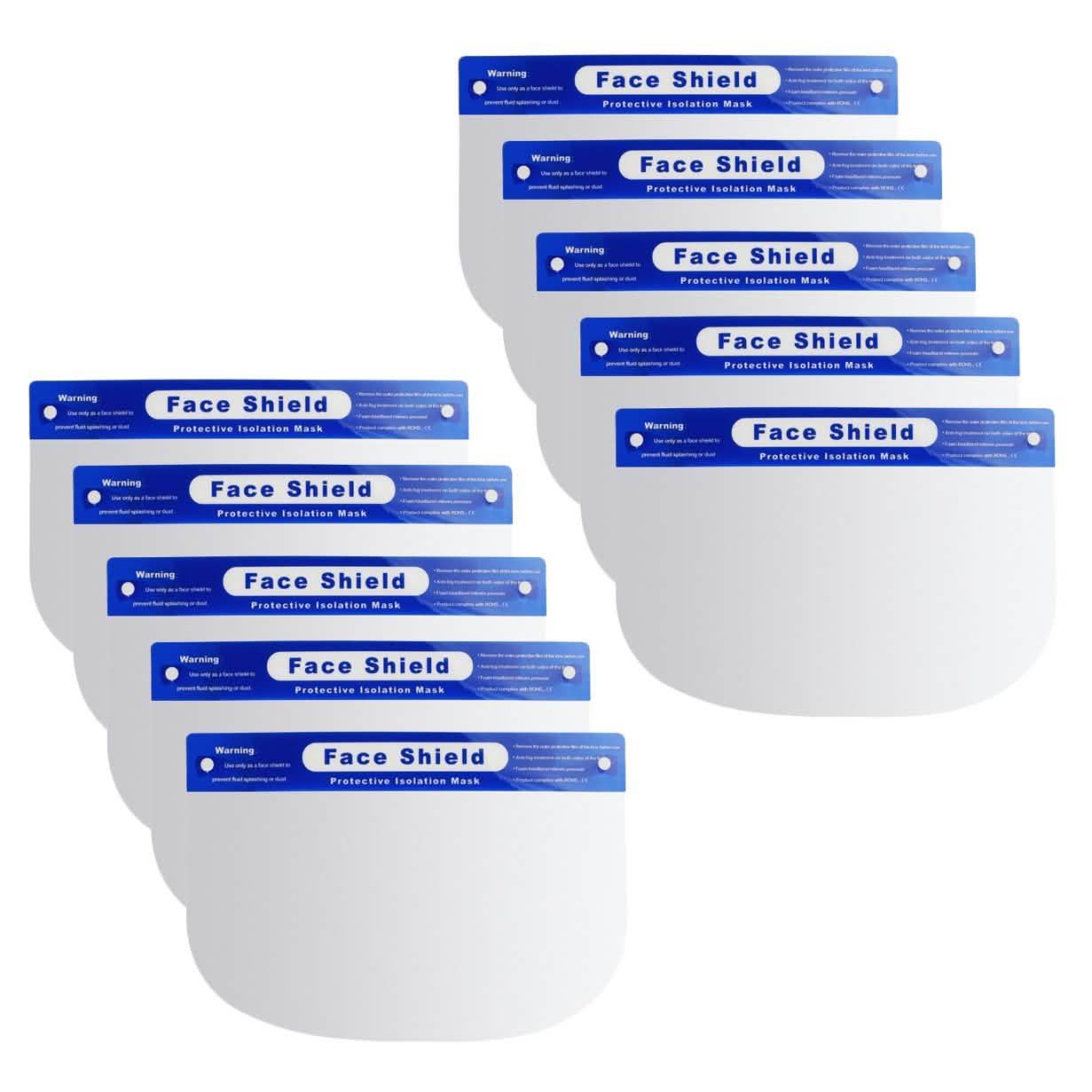 Protective Isolation Mask Anti-fog Disposable Face Shield Masks