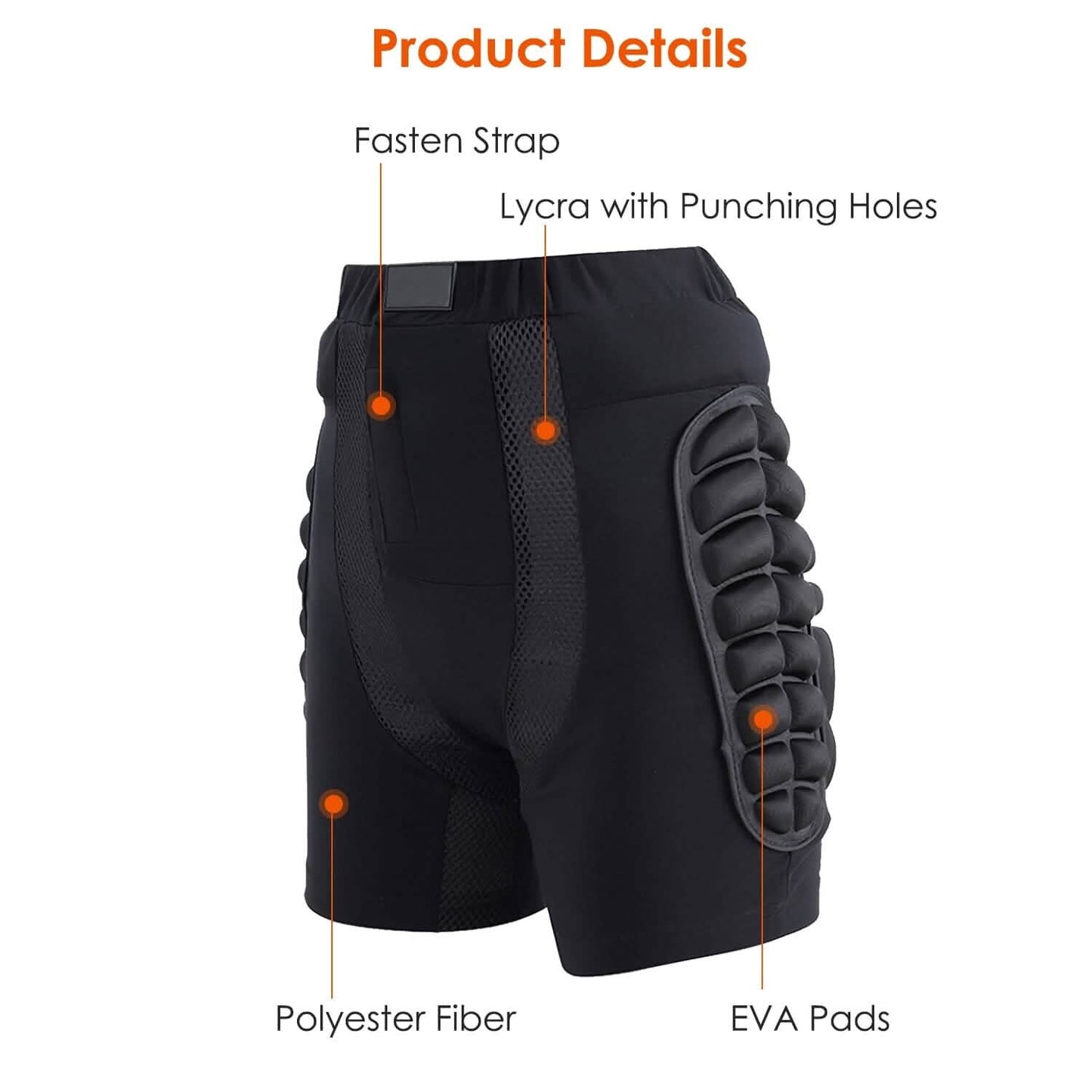 Protective Shorts for Skiing Snowboarding Skating Skateboarding