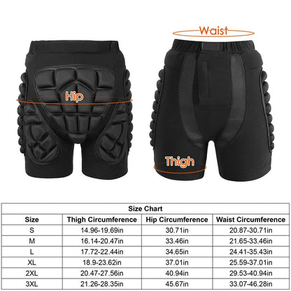 Protective Shorts for Skiing Snowboarding Skating Skateboarding