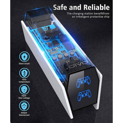 PS5 Controller Charger Station with Fast Charging AC Adapter 5V/3A  (Refurbished)