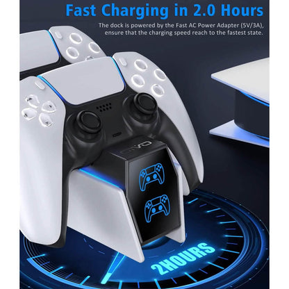 PS5 Controller Charger Station with Fast Charging AC Adapter 5V/3A  (Refurbished)