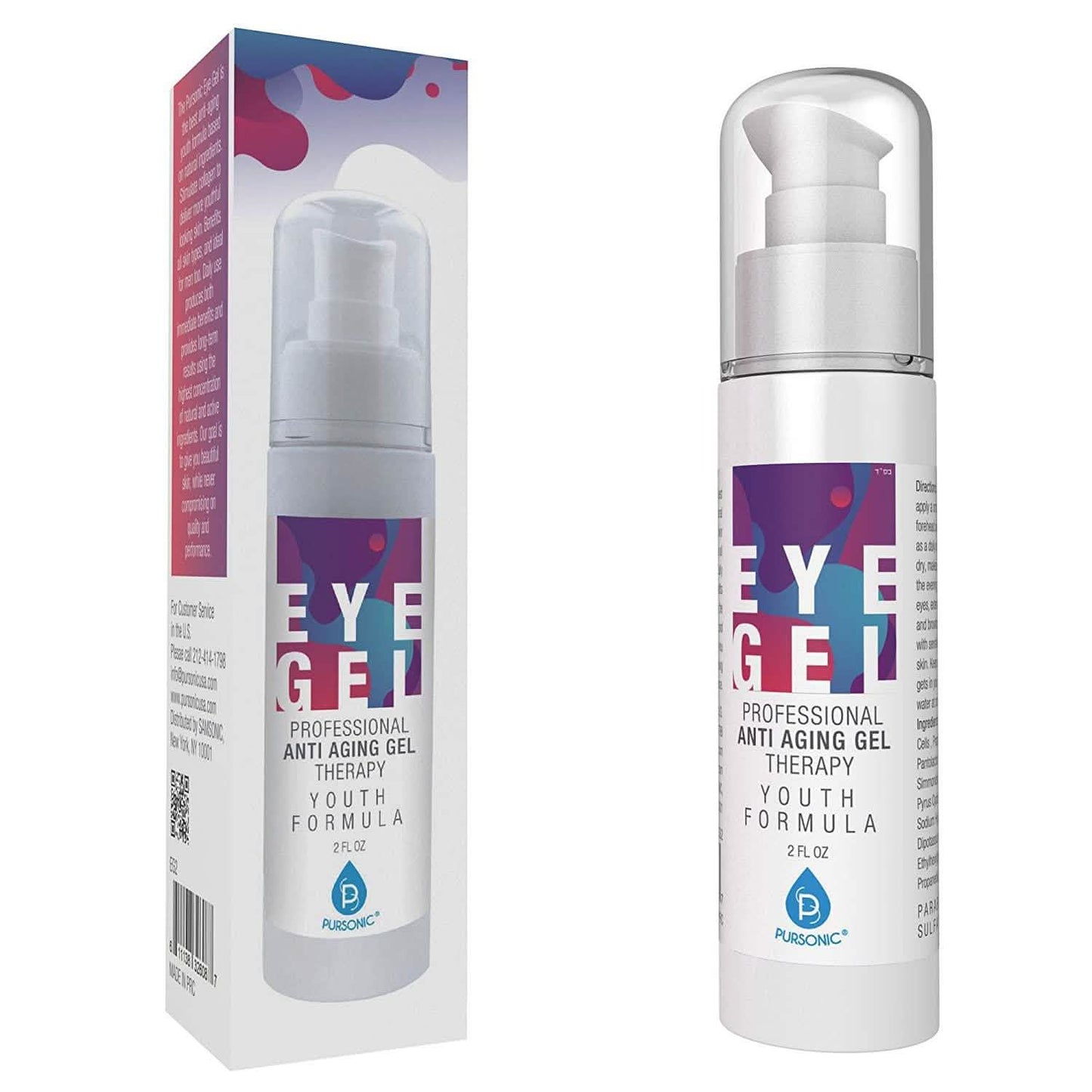 Pursonic 2oz Anti-Aging Eye Gel Therapy