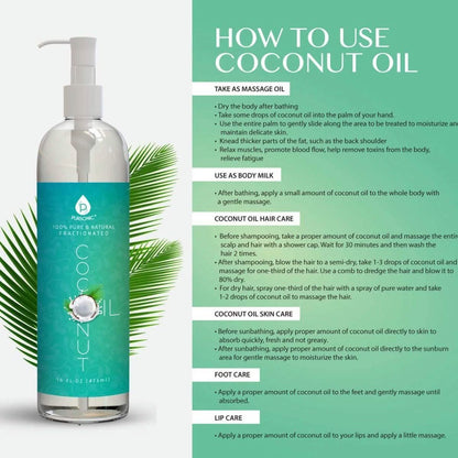 Pursonic Handheld Massager and Pursonic 100% Pure Fractionated Coconut Oil
