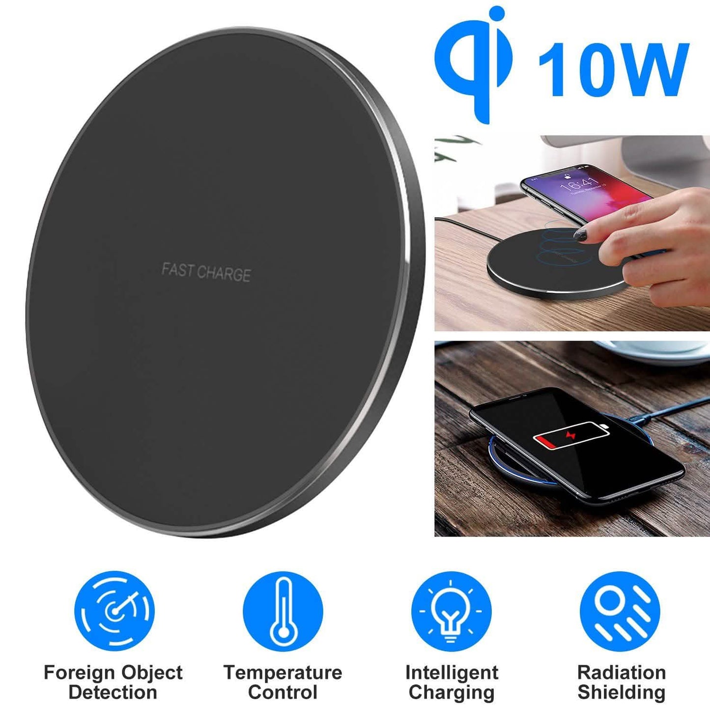 Qi Fast Wireless Charger 10W Charging Pads