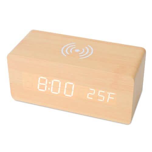 Qi Wireless Charger Digital Alarm Clock
