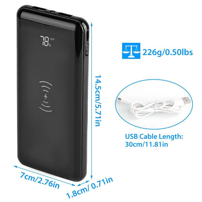 Qi Wireless Charging Station 10000mAh Power Bank