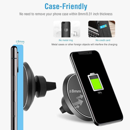 Qi Wireless Magnetic Car Charger