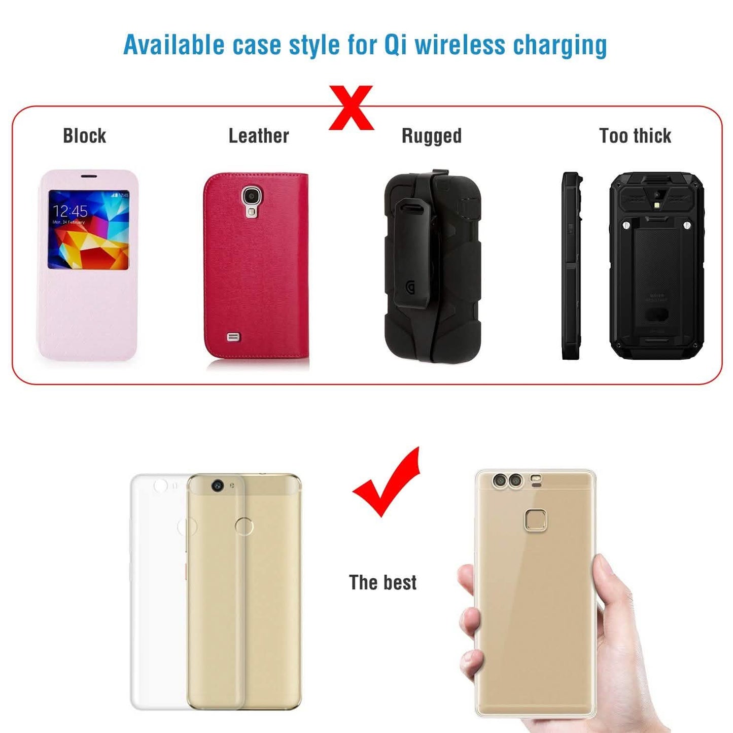 Qi Wireless Magnetic Car Charger