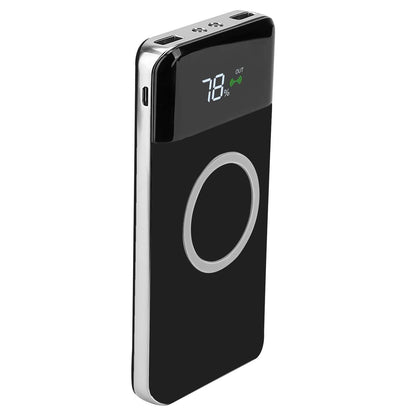 Qi Wireless Station 10000mAh Powerbank with 4 Modes Flashlight