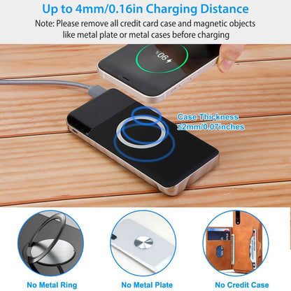 Qi Wireless Station 10000mAh Powerbank with 4 Modes Flashlight