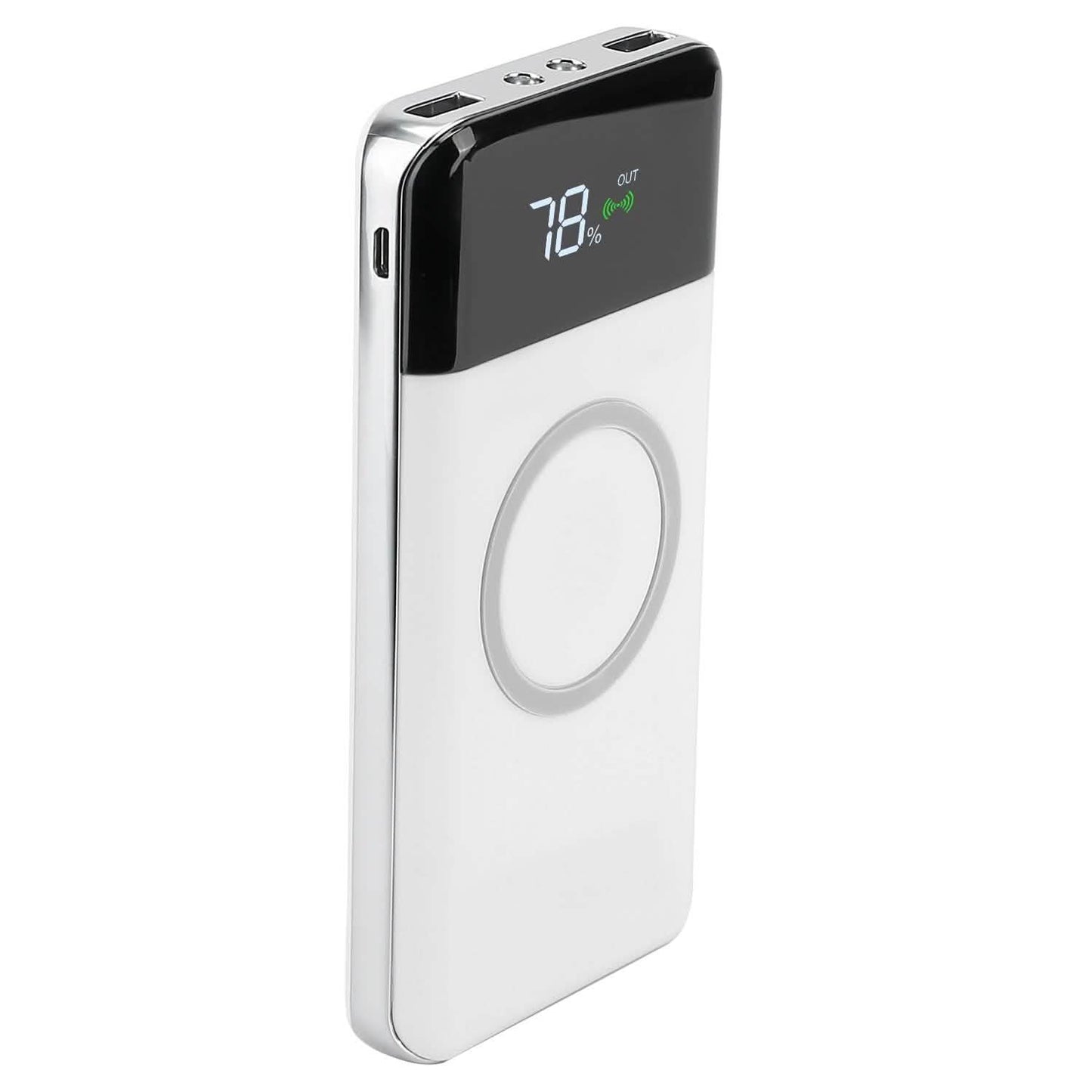 Qi Wireless Station 10000mAh Powerbank with 4 Modes Flashlight