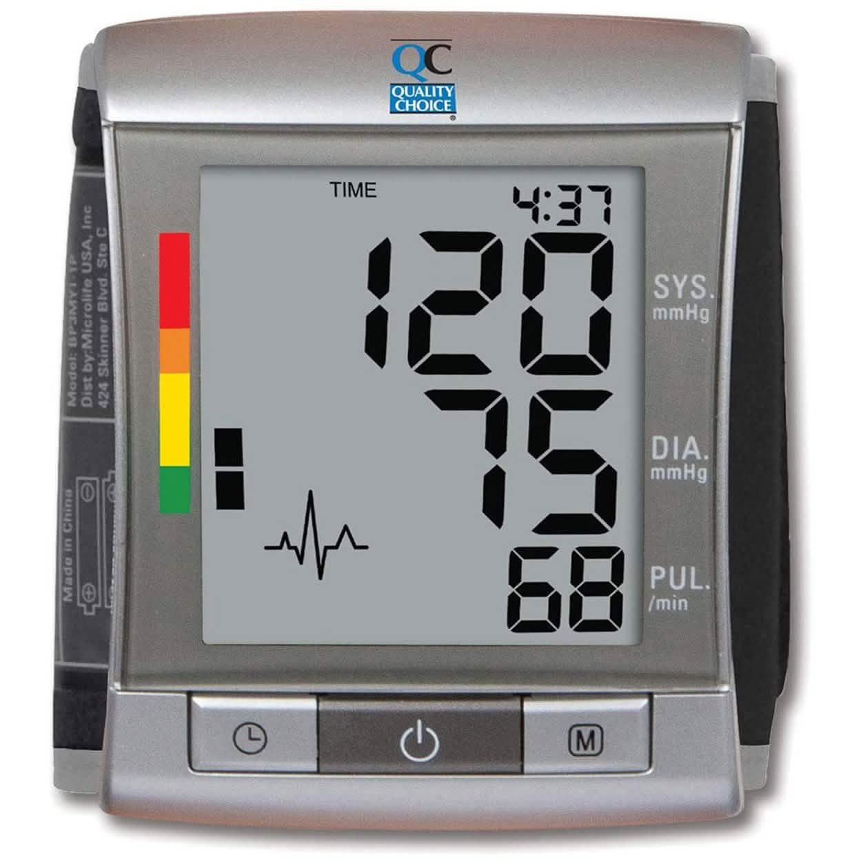 Quality Choice Deluxe Automatic Wrist Cuff Blood Pressure Monitor