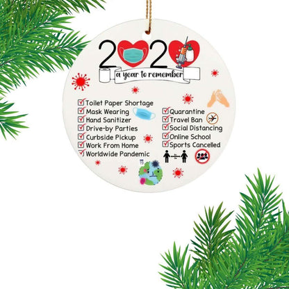 Quarantine Special Christmas Tree Ornaments
