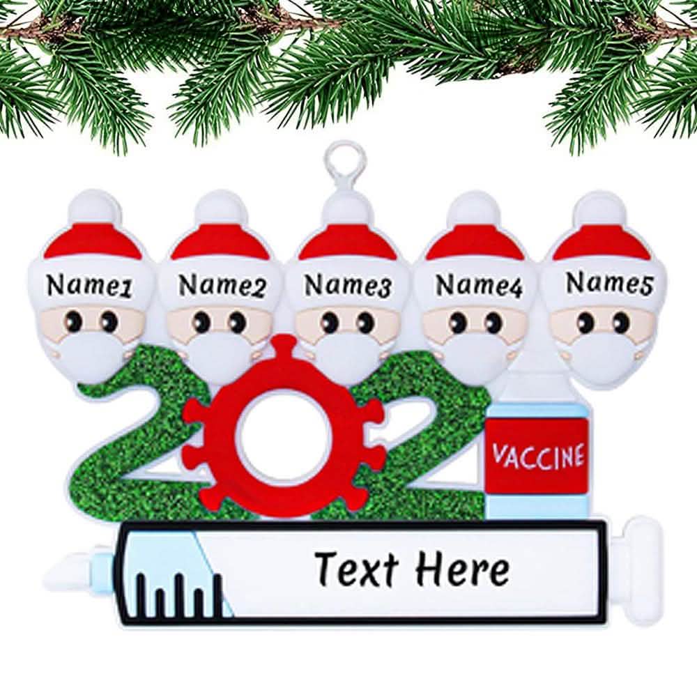 Quarantine Special Family Christmas Ornaments Personalized Gifts