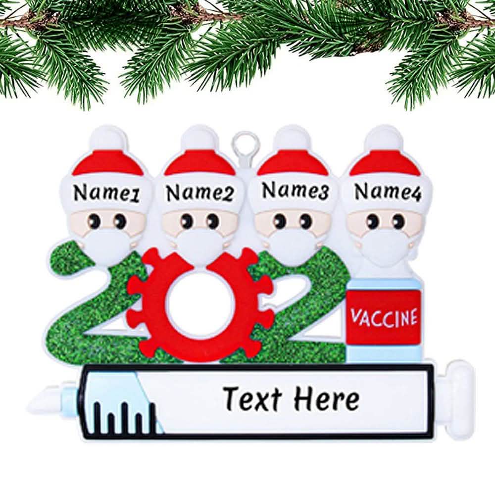 Quarantine Special Family Christmas Ornaments Personalized Gifts