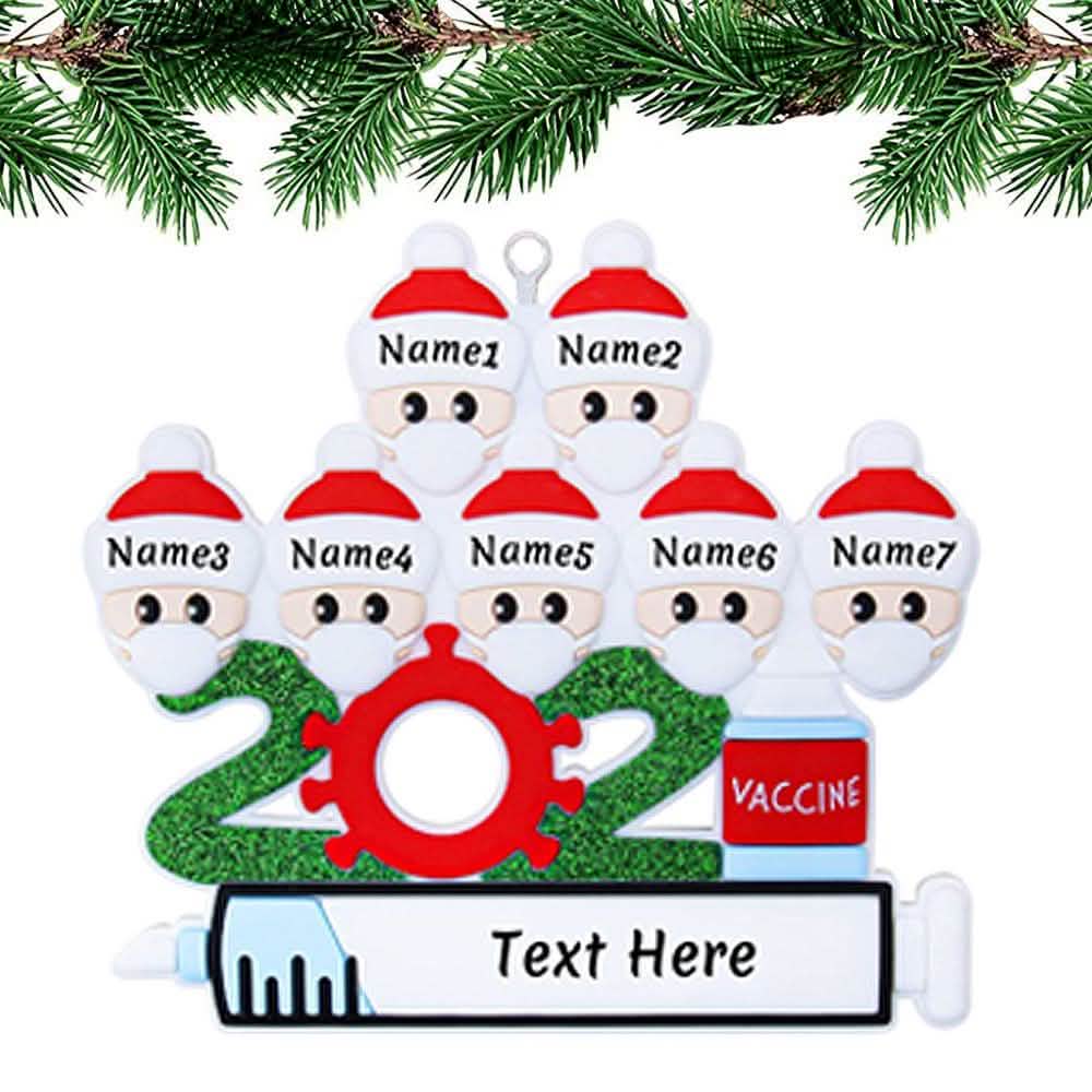 Quarantine Special Family Christmas Ornaments Personalized Gifts