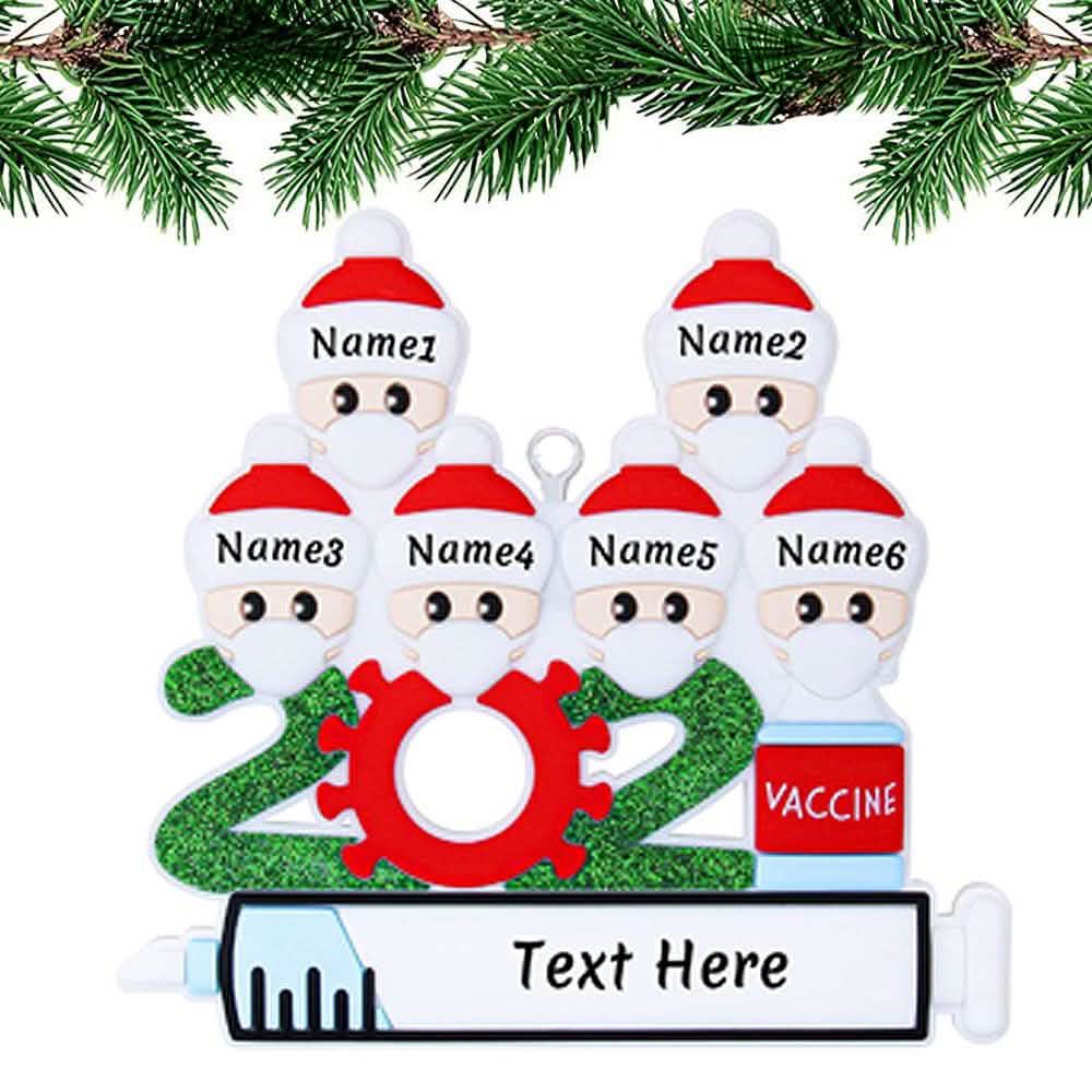Quarantine Special Family Christmas Ornaments Personalized Gifts