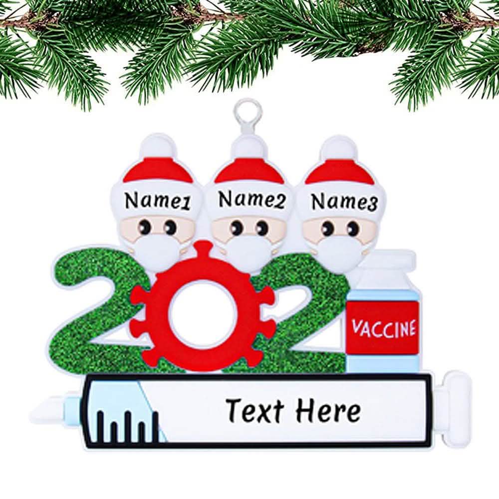 Quarantine Special Family Christmas Ornaments Personalized Gifts