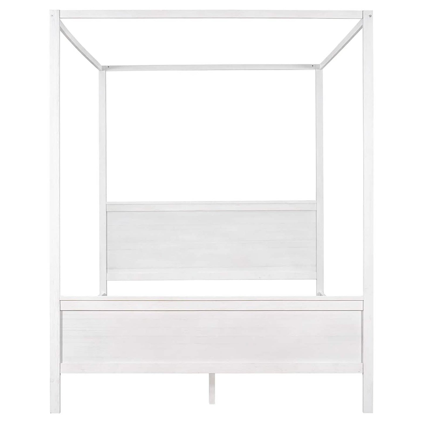 Queen Size Canopy Bed with 2 Nightstands